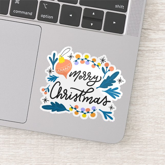 Joyeux autocollant de décoration de Noël (Détail)