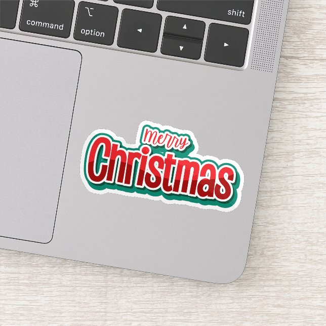 Joyeux autocollant de la saison festive de Noël (Détail)