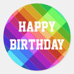 Joyeux autocollants d'anniversaire