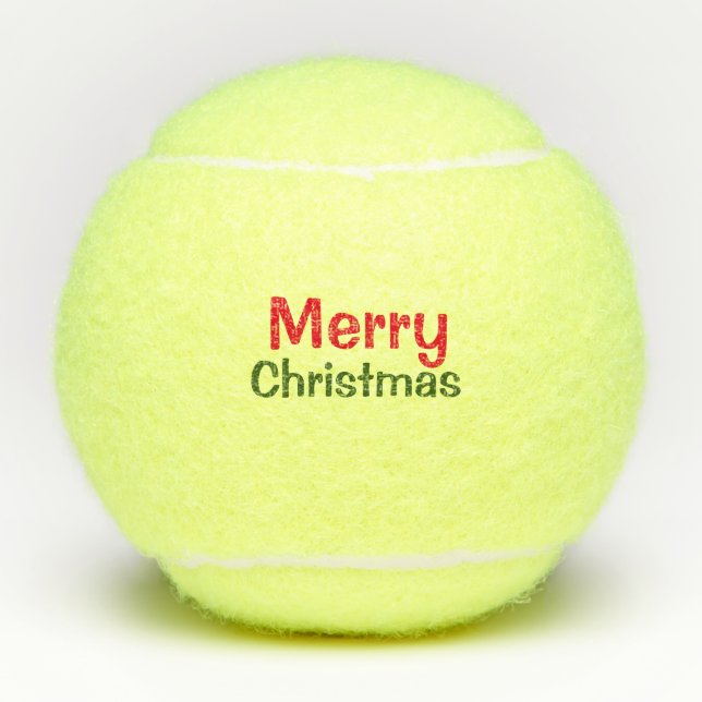 Joyeux balle de tennis de Noël (Devant)