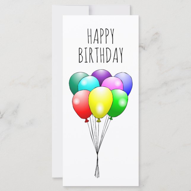 Joyeux Ballons d'anniversaire (Devant)