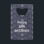 Joyeux Bar Mitzvah !<br><div class="desc">Joyeux Bar Mitzvah ! Décoration d'anniversaire 20XX. Motif bleu marine avec étoiles d'Israël. Design moderne</div>
