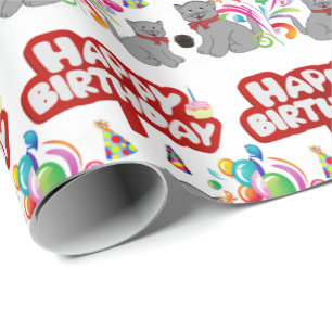 Joyeux Bats en papier à enveloppement pour cadeau