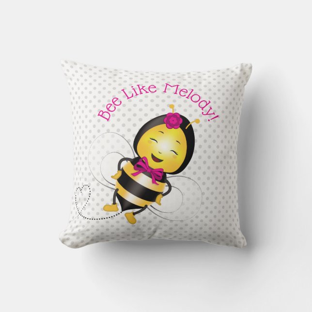 Joyeux Bee Girl Jouer des oreillers (Recto)
