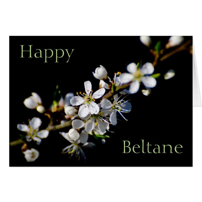 Joyeux Beltane (floraison printanière) (Devant horizontal)
