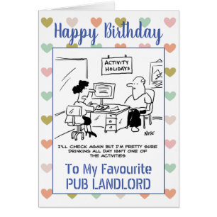 Joyeux Birthday Pub Landlord