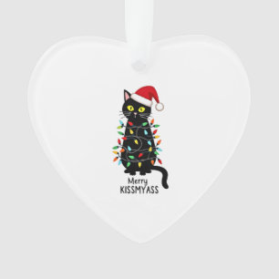 Joyeux Bisousfunny Chat Lumières de Noël Premium