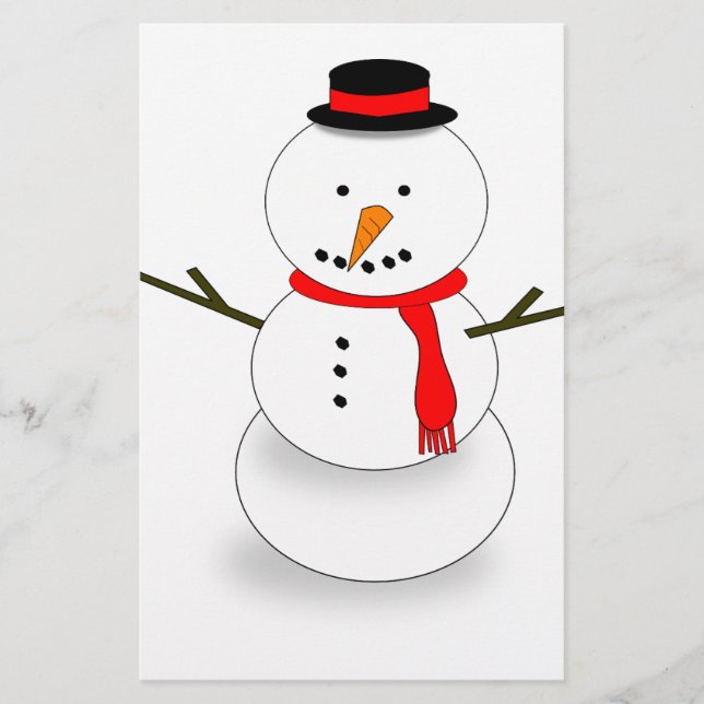 Joyeux bonhomme de neige de Noël (Devant)