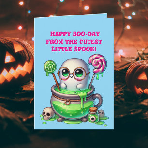 Joyeux Boo Day mignonne Ghost photo cartes Hallowe
