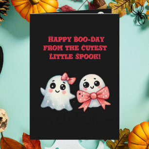 Joyeux Boo Day mignonne Ghost photo cartes Hallowe