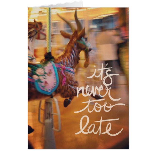 Joyeux bouc Il n'est jamais trop tard, Inspirant (Devant)