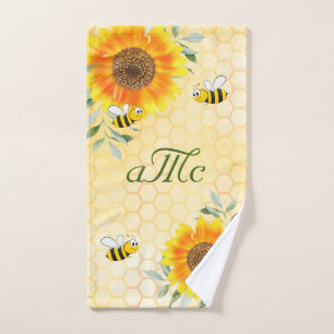 Joyeux bourdon abeilles jaune couple de tournesol