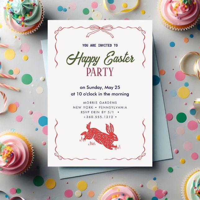 Joyeux Brunch de Pâques et invitation à la chasse  (Créateur téléchargé)