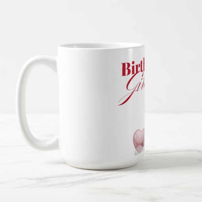 "Joyeux cadeau d'anniversaire coloré Mug joyeux po (Gauche)