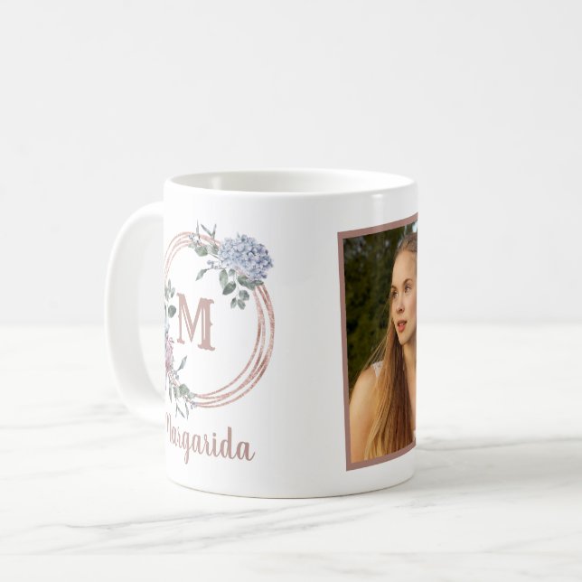 Joyeux cadeau d'anniversaire pour elle - Photo Mug (Devant gauche)