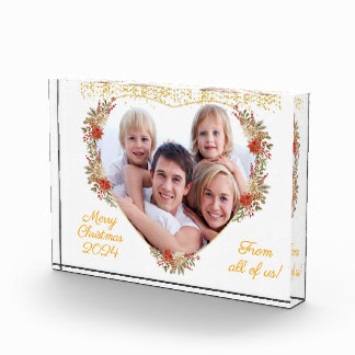 Joyeux cadeau de Noël Bloc photo famille