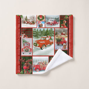 Joyeux cadeau de Noël Camion rouge voiture Noël,