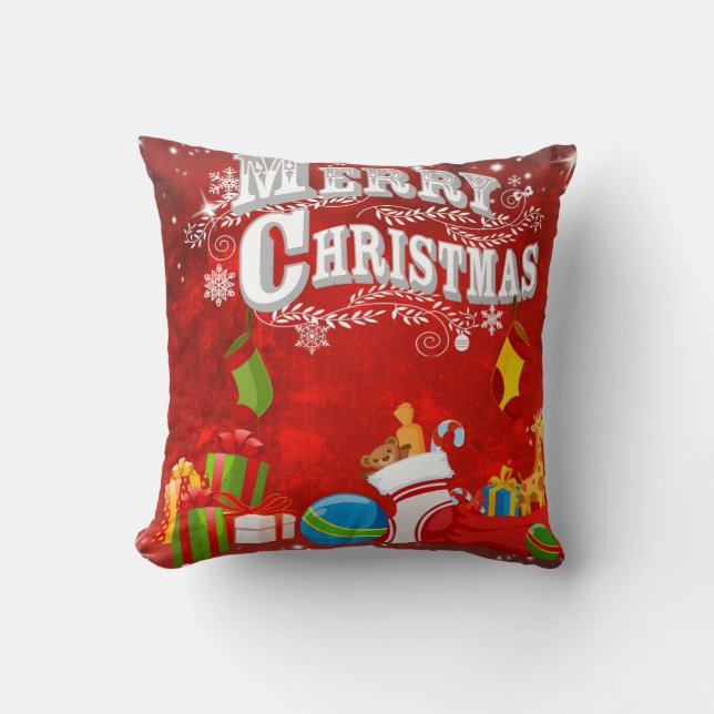 Joyeux cadeau de Noël Coussin (Recto)
