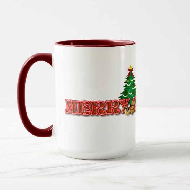 Joyeux cadeau de Noël Mug (Gauche)