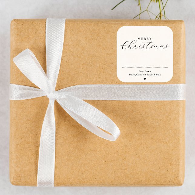 Joyeux cadeau de Noël personnalisé Étiquette (Créateur téléchargé)