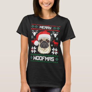 Joyeux cadeau de T-shirt de Noël de Woofmas de