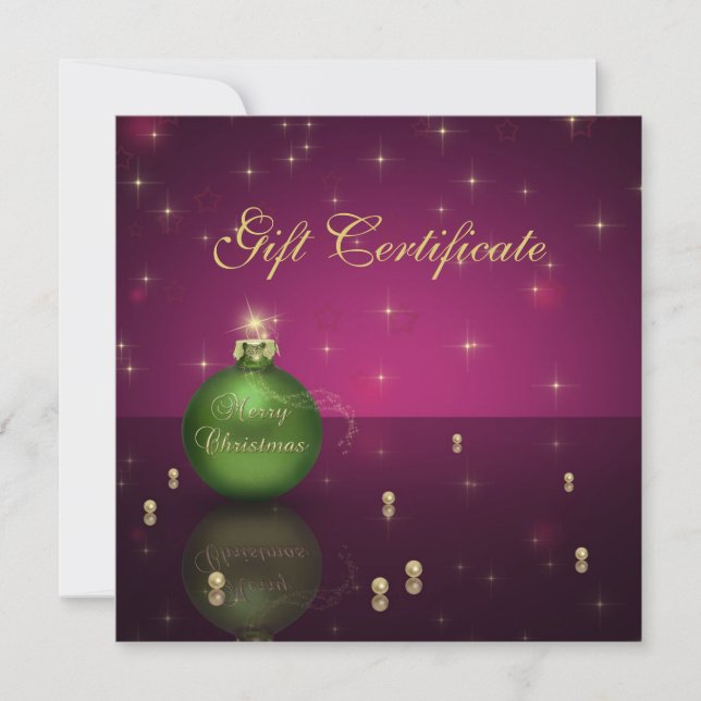 Joyeux cadeau Sparkling Christmas Tree Ball Card (Devant)