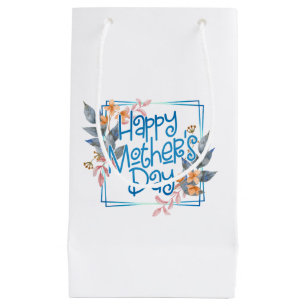 Joyeux cadre floral de la fête des mères Sac ca