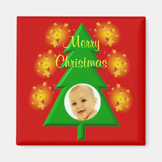 Joyeux cadre photo de Noël Magnet
