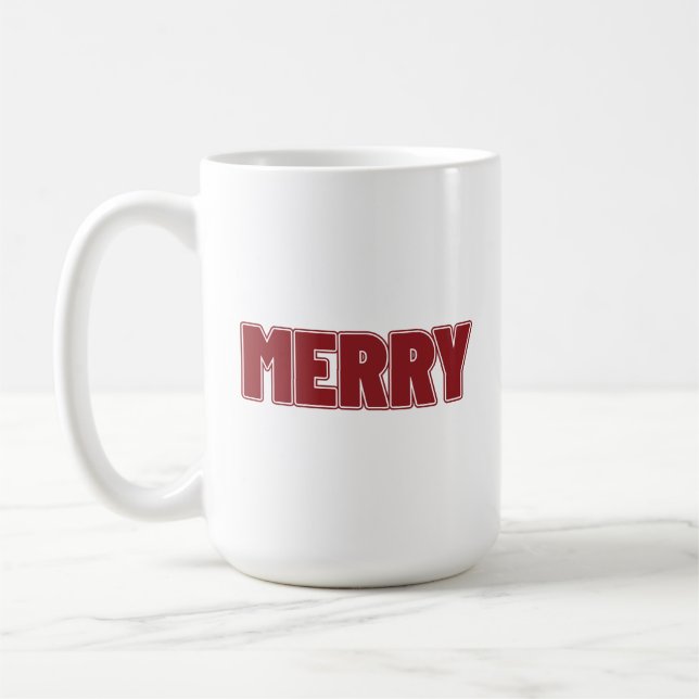 Joyeux café de Noël Mug (Gauche)