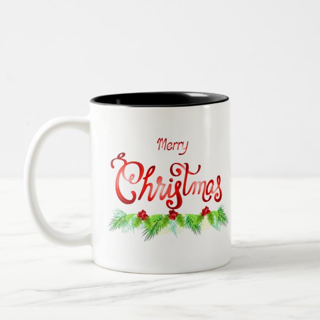 Joyeux café de Noël Mug (Gauche)