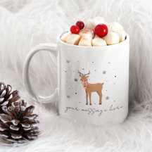 Joyeux café de Noël Mug cadeau personnalisé