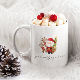 Joyeux café de Noël Mug cadeau personnalisé