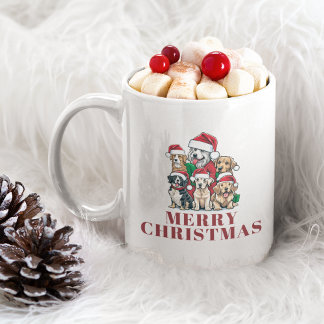 Joyeux café de Noël Mug cadeau personnalisé