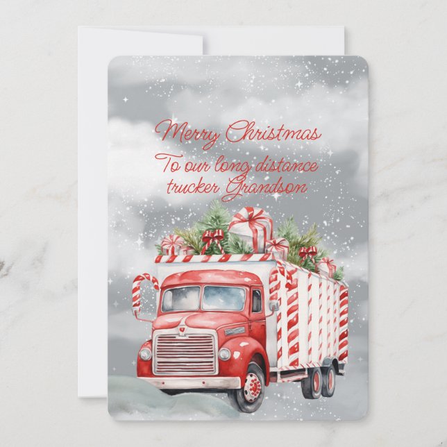 Joyeux Camion longue distance de Noël Grandson (Devant)