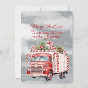 Joyeux Camion longue distance de Noël Grandson