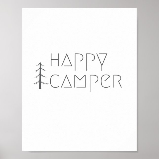 joyeux campeur. Affiche & Impressions (Devant)