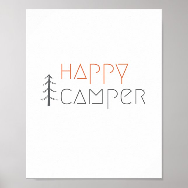 joyeux campeur. Affiche & Imprimés (Devant)