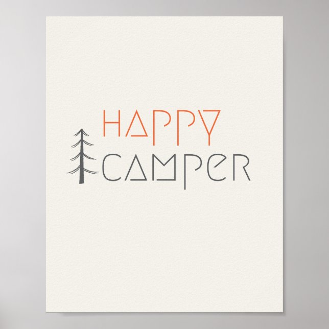 joyeux campeur. Affiche & Imprimés (Devant)