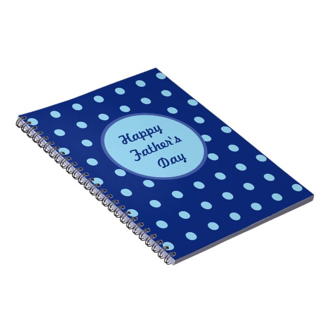 Joyeux Carnet de Fête des pères (Navy & Soft Blue) (Côté Droit)