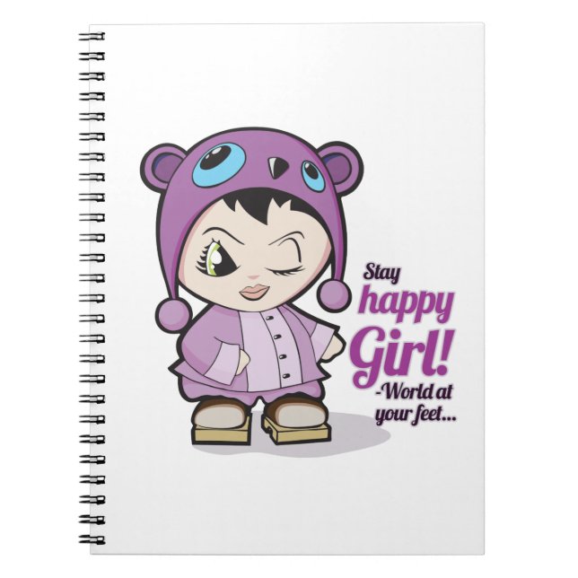 Joyeux carnet de fille (Devant)