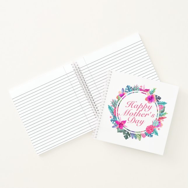 Joyeux Carnet de la Fête des Mères Tropical Floral (Intérieur)
