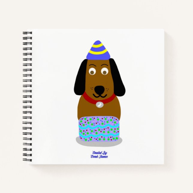 Joyeux Carnet Spiral de la Coupe d'anniversaire (Devant)