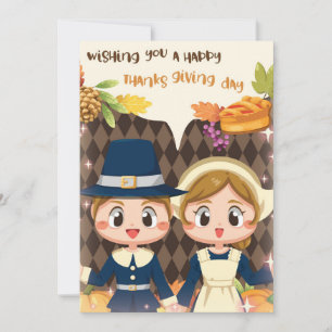 Joyeux carte de vacances de Thanksgiving