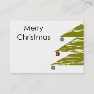 Joyeux Carte de visite de Noël