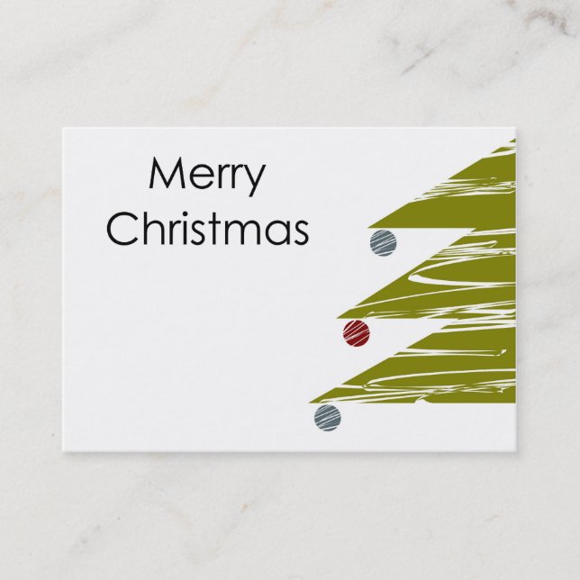 Joyeux Carte de visite de Noël (Devant)