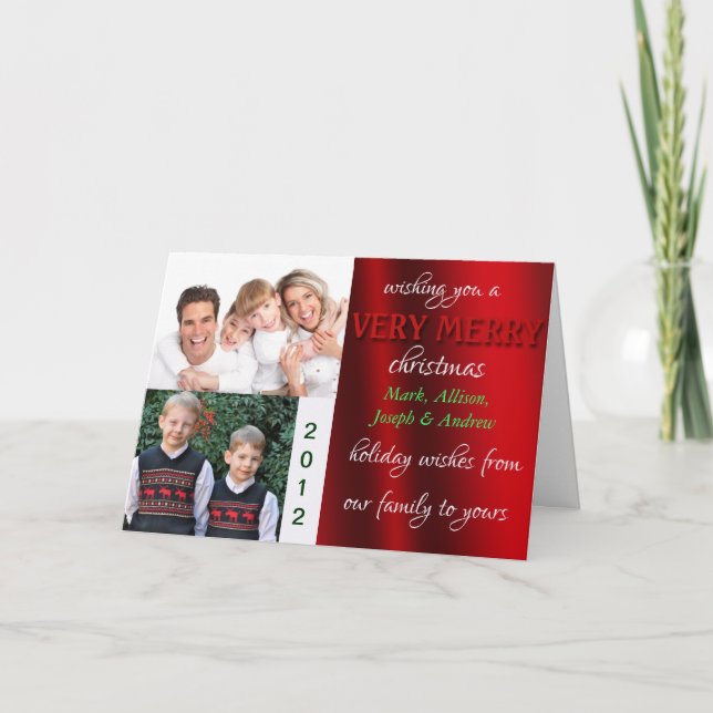 Joyeux Carte photo de Noël (Devant)