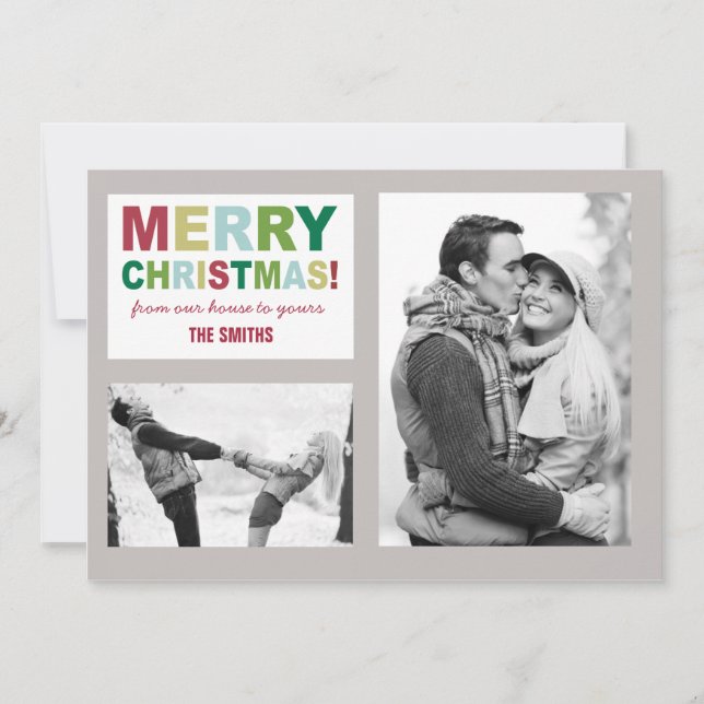 Joyeux Carte photo de Noël (Devant)