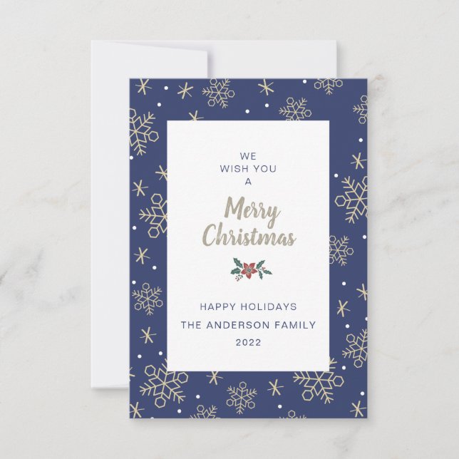 Joyeux carte photo de Noël (Devant)