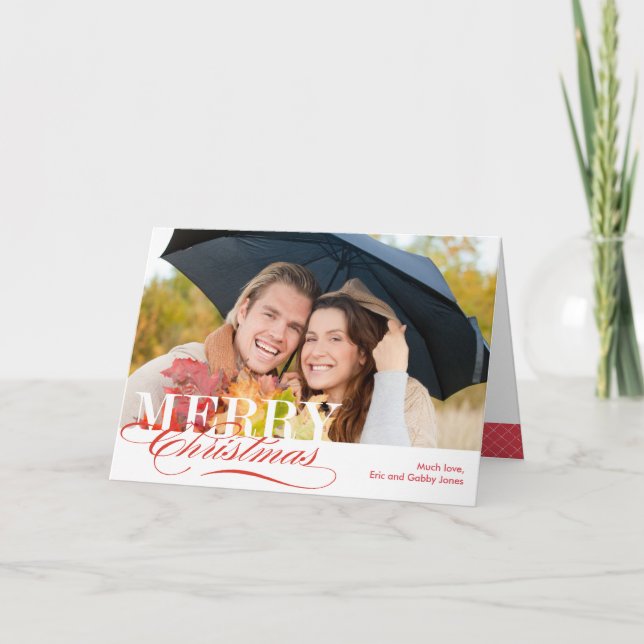 Joyeux Carte photo de Noël (Devant)