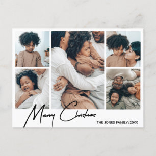 Joyeux Carte photo de Noël Cinq photos